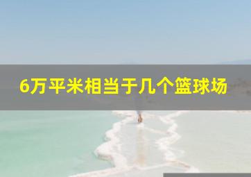 6万平米相当于几个篮球场