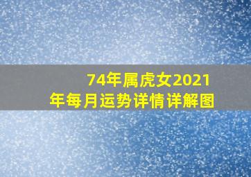 74年属虎女2021年每月运势详情详解图