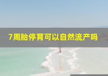 7周胎停育可以自然流产吗