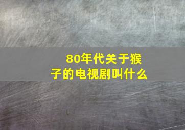 80年代关于猴子的电视剧叫什么