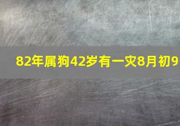 82年属狗42岁有一灾8月初9