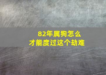 82年属狗怎么才能度过这个劫难