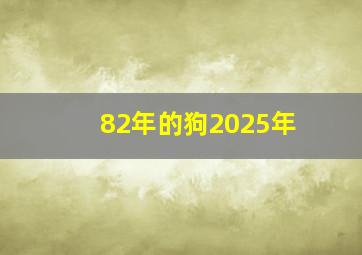 82年的狗2025年