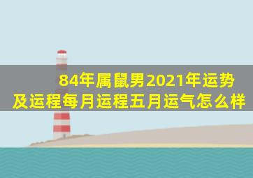 84年属鼠男2021年运势及运程每月运程五月运气怎么样