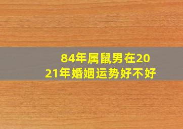 84年属鼠男在2021年婚姻运势好不好