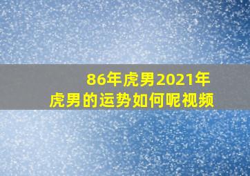 86年虎男2021年虎男的运势如何呢视频