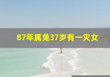 87年属兔37岁有一灾女