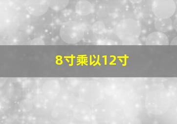 8寸乘以12寸