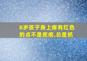 8岁孩子身上痒有红色的点不是疙瘩,总是抓