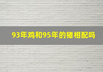 93年鸡和95年的猪相配吗