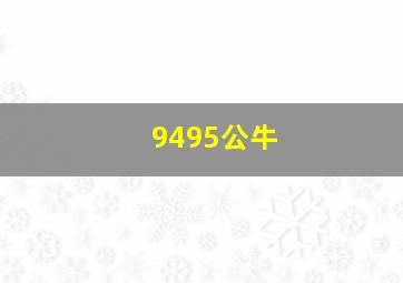 9495公牛