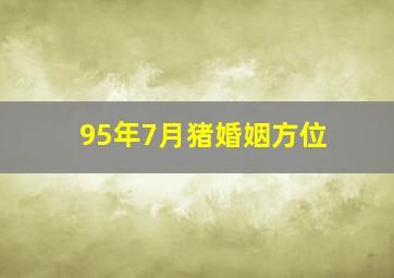 95年7月猪婚姻方位