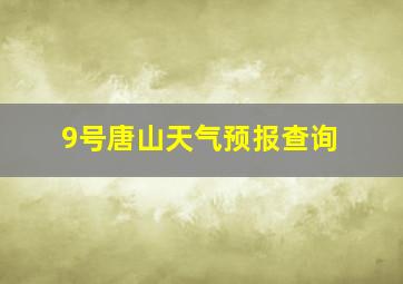 9号唐山天气预报查询