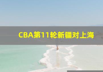 CBA第11轮新疆对上海