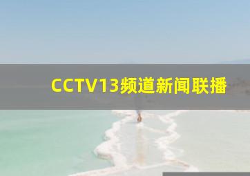 CCTV13频道新闻联播