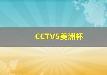 CCTV5美洲杯