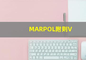 MARPOL附则V