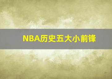 NBA历史五大小前锋