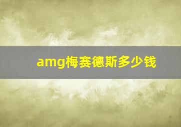 amg梅赛德斯多少钱