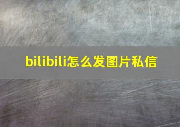 bilibili怎么发图片私信