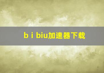 bⅰbiu加速器下载