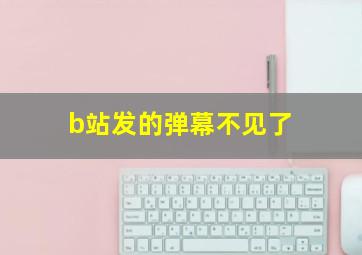 b站发的弹幕不见了