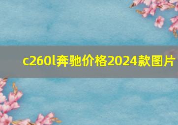 c260l奔驰价格2024款图片