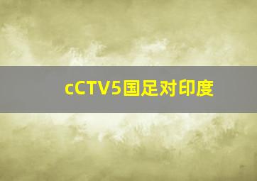 cCTV5国足对印度