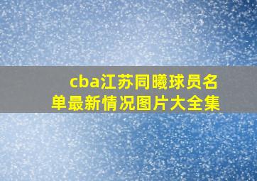 cba江苏同曦球员名单最新情况图片大全集