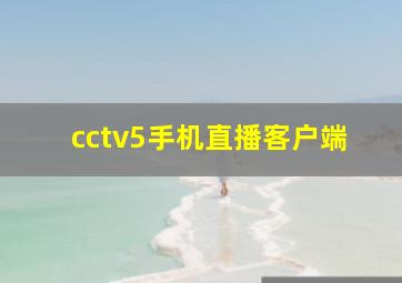 cctv5手机直播客户端