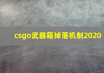 csgo武器箱掉落机制2020