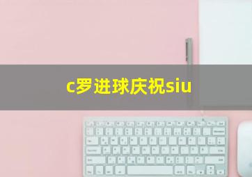 c罗进球庆祝siu