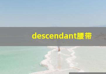 descendant腰带