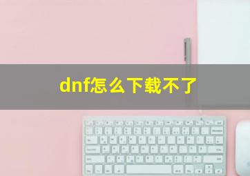 dnf怎么下载不了