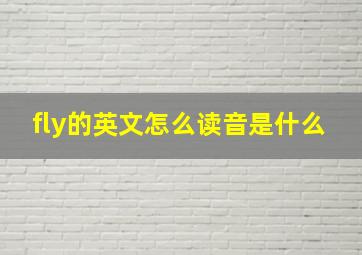 fly的英文怎么读音是什么