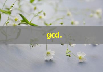 gcd.