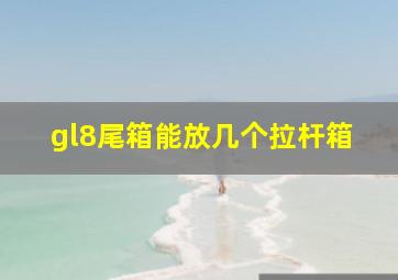 gl8尾箱能放几个拉杆箱