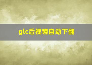 glc后视镜自动下翻