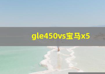 gle450vs宝马x5