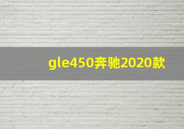 gle450奔驰2020款