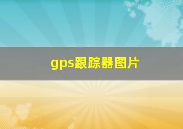 gps跟踪器图片