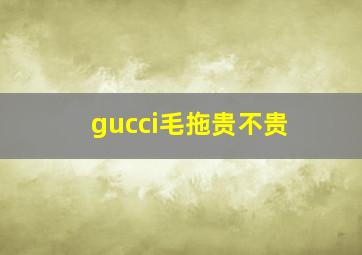 gucci毛拖贵不贵