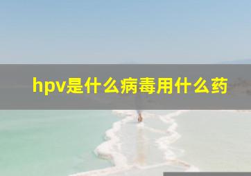 hpv是什么病毒用什么药