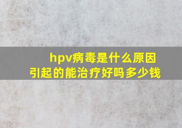 hpv病毒是什么原因引起的能治疗好吗多少钱