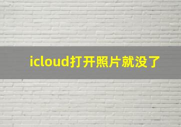 icloud打开照片就没了