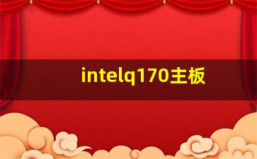 intelq170主板