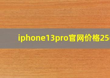 iphone13pro官网价格256g