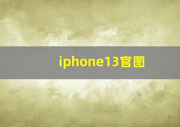 iphone13官图