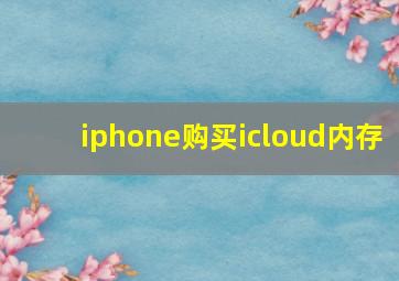 iphone购买icloud内存