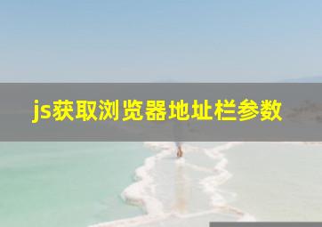 js获取浏览器地址栏参数